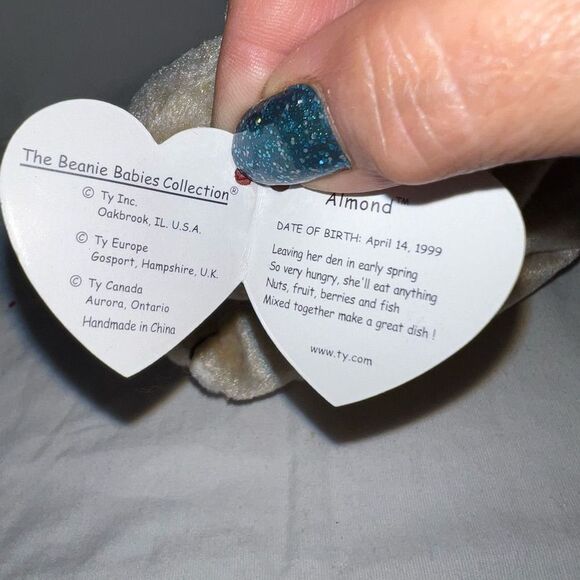 TY Original Beanie Baby “Almond” - Picture 8 of 8